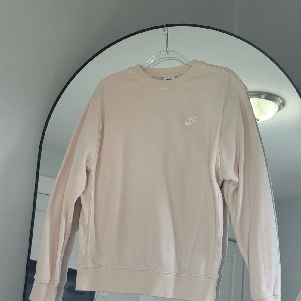 Nike Men's Beige Crewneck Sweater